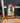 06790 Vintage Wooden Vanity Mirror with Shelf
