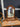 06790 Vintage Wooden Vanity Mirror with Shelf