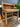 88928 Vintage Oak Writing Desk with Shelf