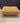 54835 Vintage Upholstered Ottoman with Wooden Bun Feet