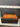 98447 Leather Storage Ottoman with Wooden Tray