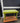 98097 Vintage Lime Green Accent Table