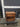 61638 Vintage Wooden Nightstand with Drawer