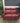 13036 Red Leather Reclining Loveseat