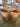 81191 Rustic Wooden Dining Set with Woven Tabletop