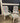 10727 Vintage Striped Patio Chair Set with Ottoman