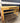 35385 Natural Wood Console Table with Slatted Side Detail