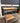 41645 Compact Wooden Office Desk with Metal Frame and Monitor Stand