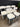 01774 Set of 5 White Stackable Dining Chairs