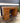 44218 Vintage Wooden Desk with Brass Handles