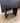 16879 Modern Black Wood Console Table with Glass Shelf