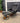 72097 Black Leather Swivel Recliner Chair with Ottoman