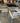 75091 Industrial Glass-Top Bar Table Set with Upholstered Chairs
