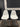 39968 Pair of Modern White Dining Chairs with Wood Legs