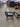 18710 Vintage Metal Drop-Leaf Table