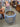 92284 Hexagonal Glass Top Coffee Table