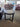 04173 Modern Round Side Table with Geometric Base