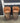 71128 Rustic Leather and Wood Barrel Chairs