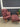 70584 Vintage Burgundy Armchair and Ottoman Set