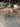 66646 Vintage Oak Dining Table Set with Chairs