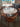 61572 Vintage Wooden Dining Table Set with Chairs