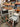 92693 Rustic Grey Dining Set with Cushioned Chairs