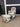 46033 White Wooden Glider Chair with Ottoman
