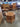 63622 Vintage Hexagonal Wooden End Table
