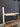 36391 Black Metal and Wood Utility Shelf