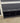 33610 Black Wood TV Stand with Open Shelving