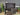 79875 Antique Dark Wood Office Hutch