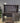 79875 Antique Dark Wood Office Hutch