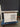 19244 White Wooden Storage Cabinet with Dark Wood Top