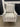 04554 Striped Upholstered Armchair