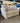 51886 Cozy Two-Seater Beige Sofa with Decorative Pillows