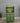 14623 Vintage Rustic Green Wood Cabinet