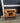 21031 Rustic Wooden Side Cabinet with Metal Accents