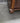 33681 Vintage Wooden Side Table with Wicker Drawer