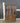 34122 Vintage Wooden China Cabinet with Glass Doors