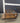 71947 Vintage Wooden Glass-Top Coffee Table
