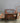 00504 Vintage Glass Top Coffee Table with Ornate Wood Finish