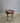 79934 Vintage Round Glass-Top Wooden Side Table