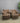 57382 Floral Patterned Swivel Armchairs - Set of 2