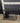 10461 Compact Black Metal Desk with Shelves