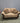 74906 Classic Tan Loveseat with Ornate Wood Accents