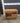 04125 Rustic Wood End Table with Drawer and Shelf