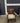 97711 Vintage Wooden Rocking Chair with Plaid Cushion