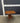 81958 Vintage Wooden Drop-Leaf Rolling Cart