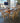 80451 Rustic Wooden Dining Set with Cushioned Chairs