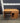 39353 Vintage Oak Office Desk with Pull-Out Tray